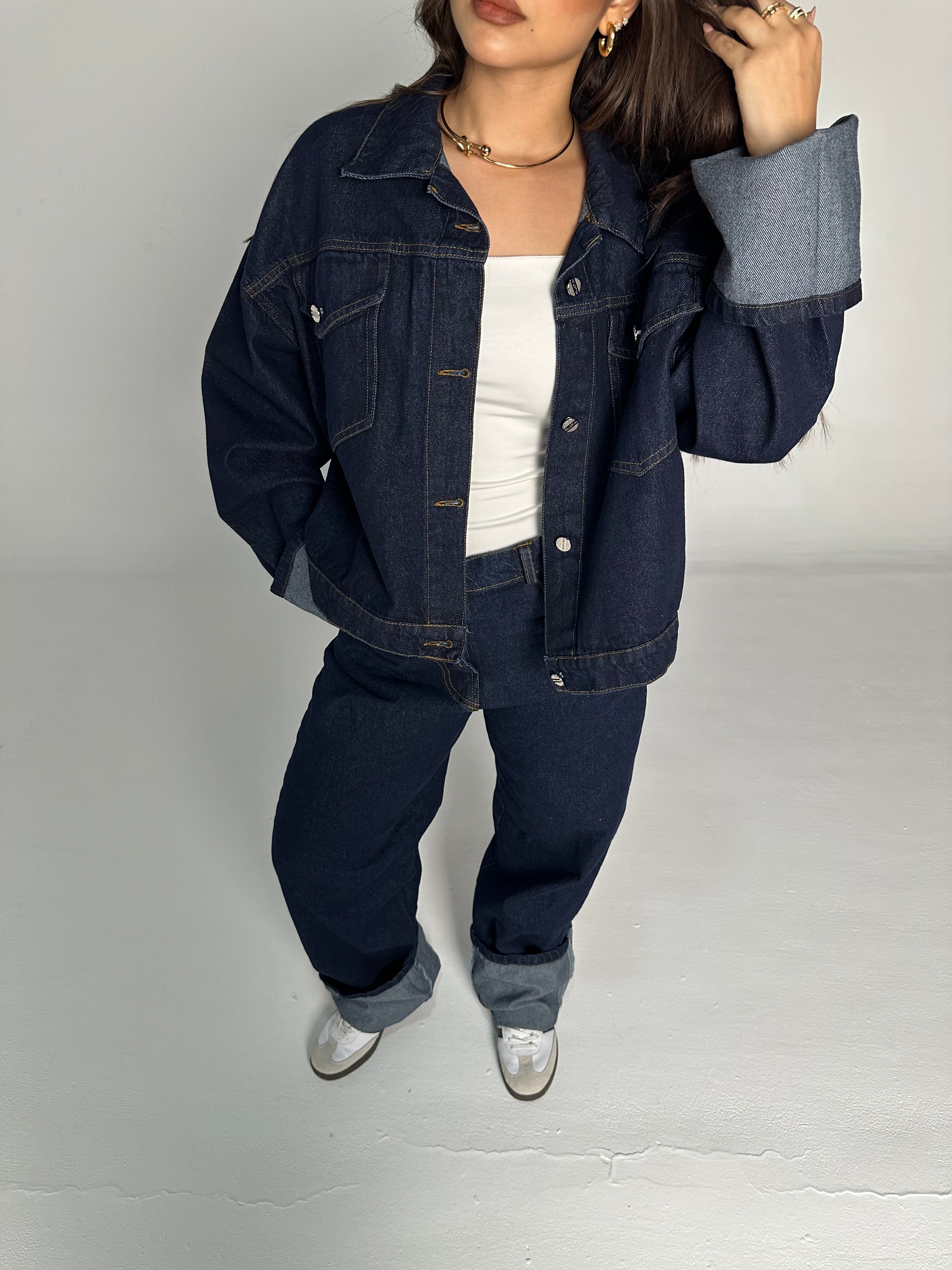 Dark washed Denim Set