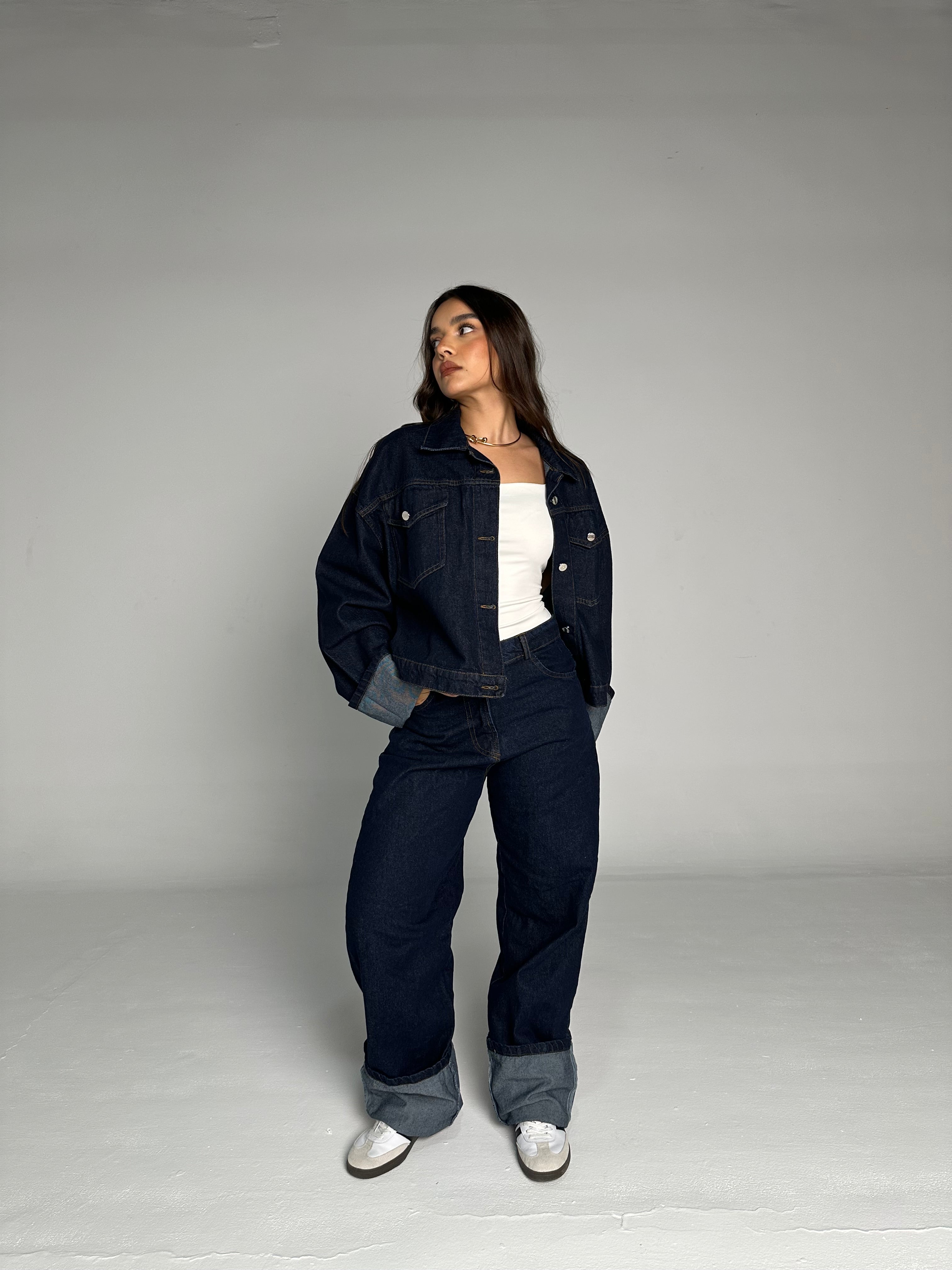 Dark washed Denim Set