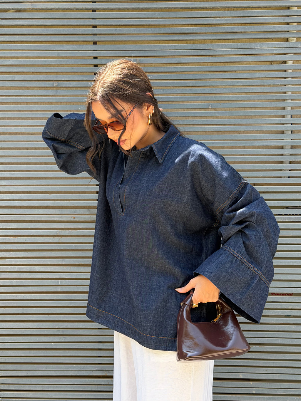 Denim Bell shirt
