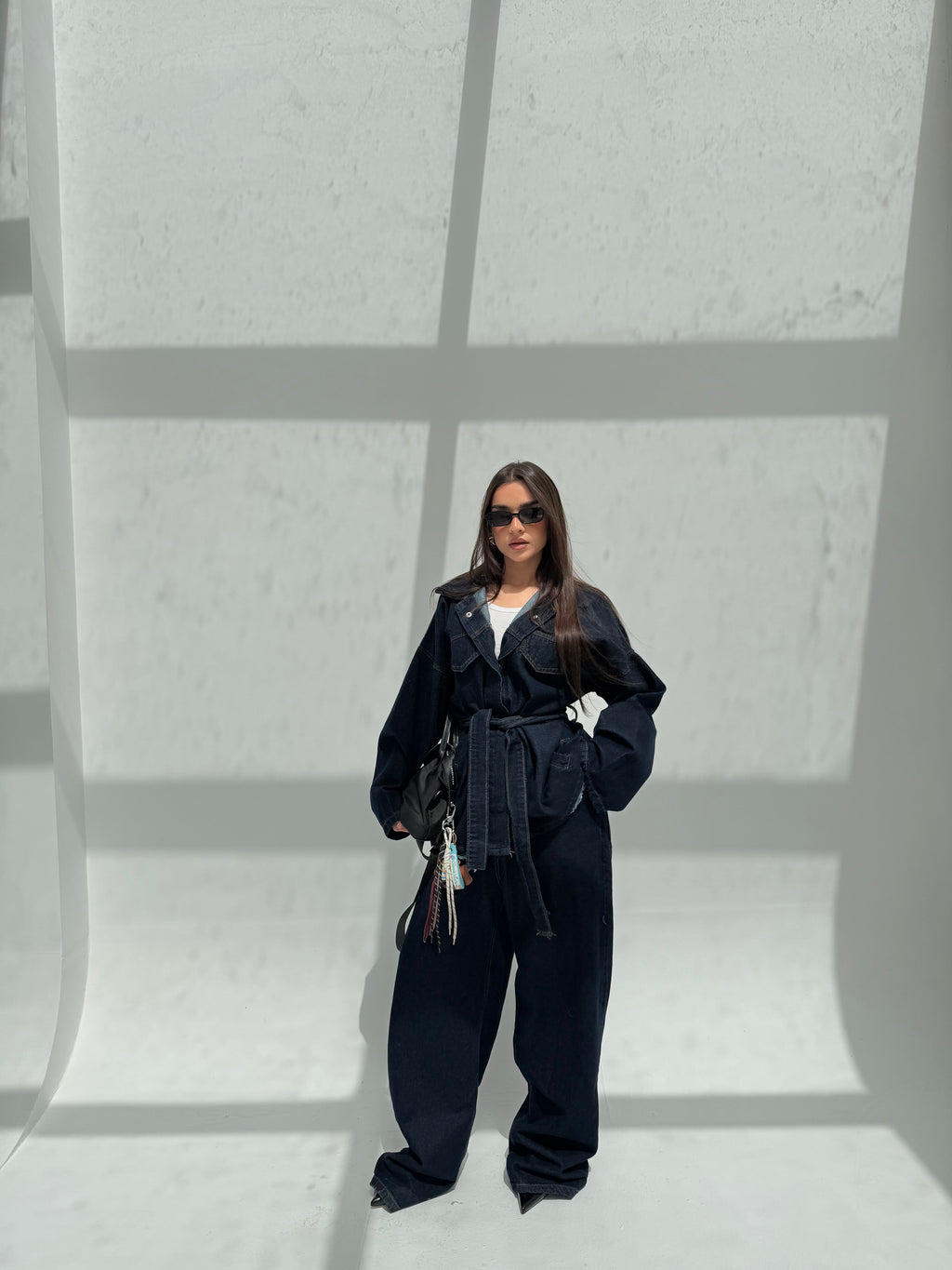 Denim Tie-Waist Set