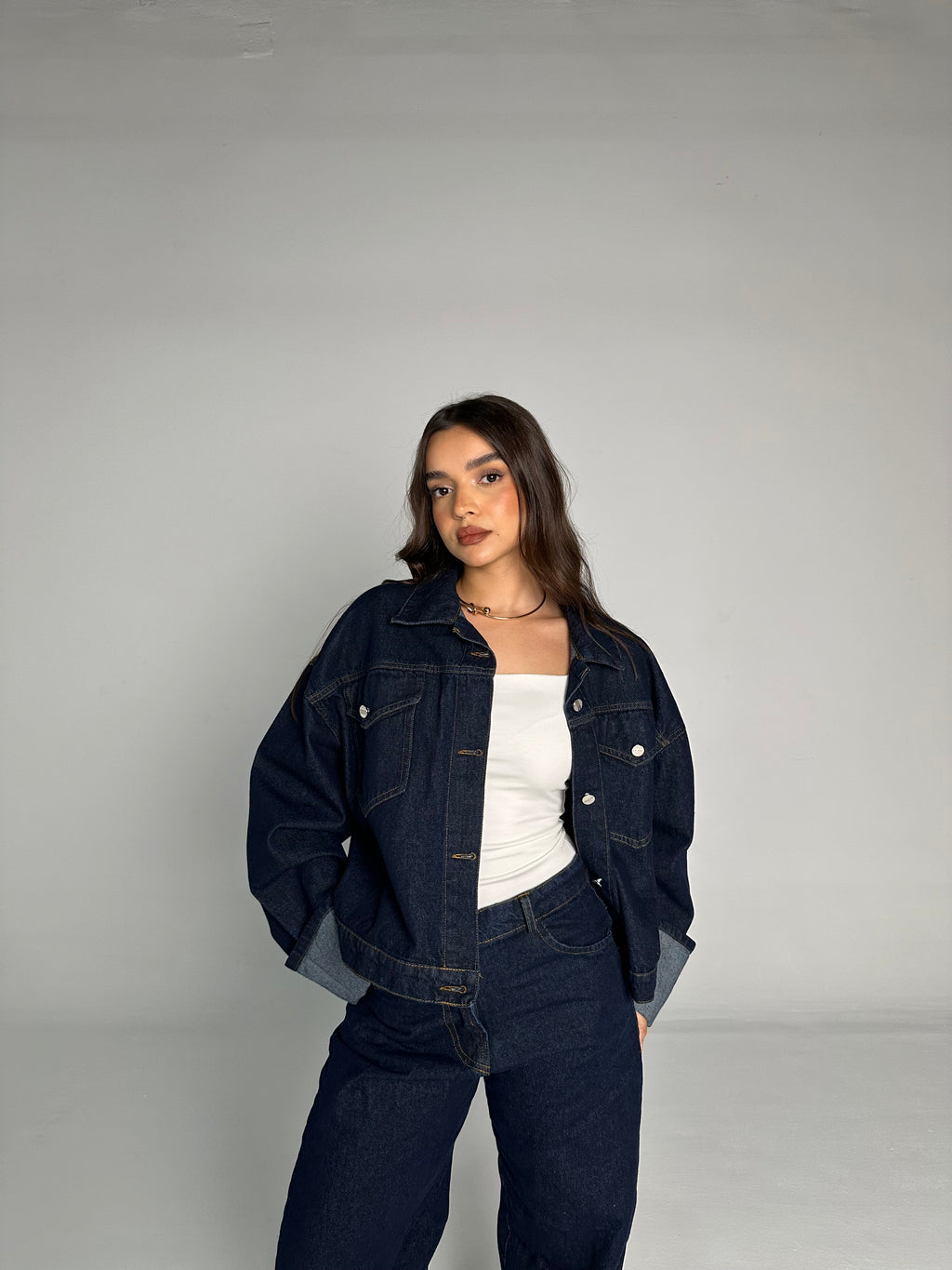 Dark washed Denim Set