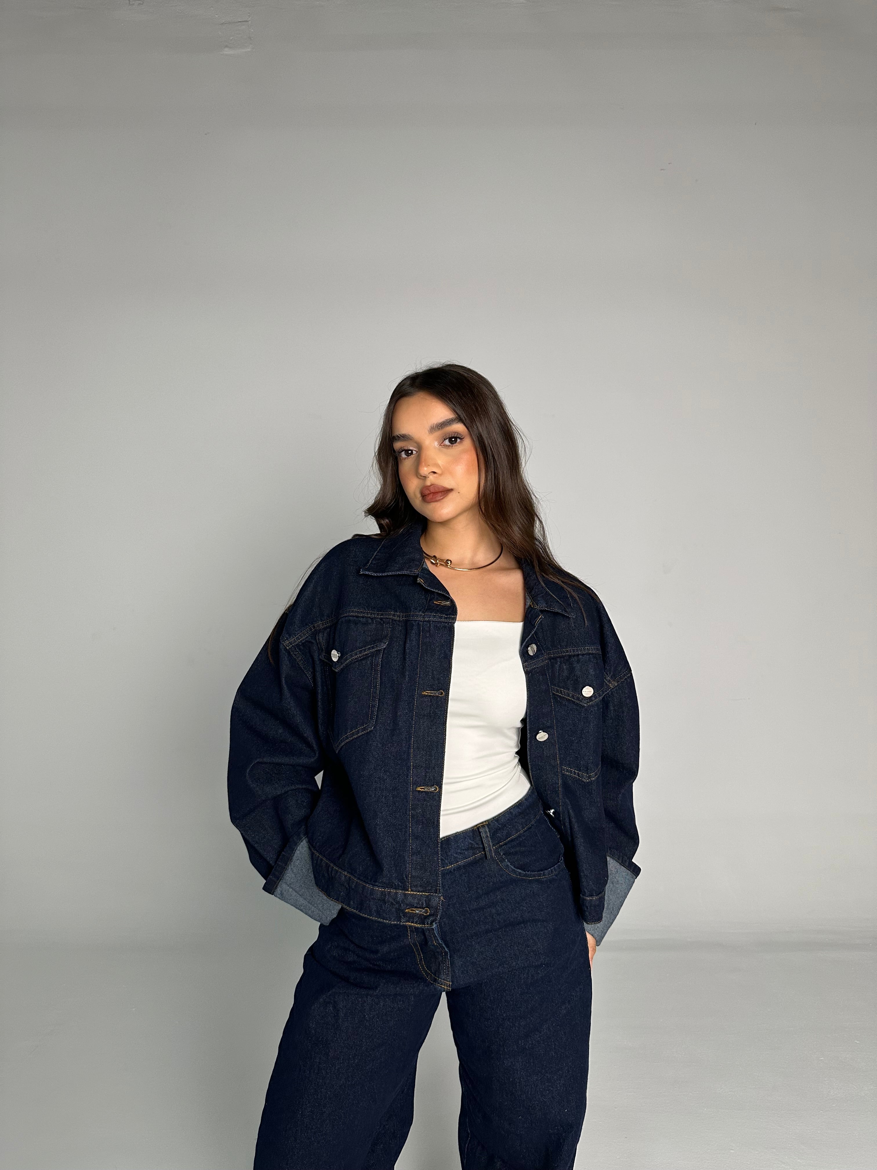 Dark washed Denim Set