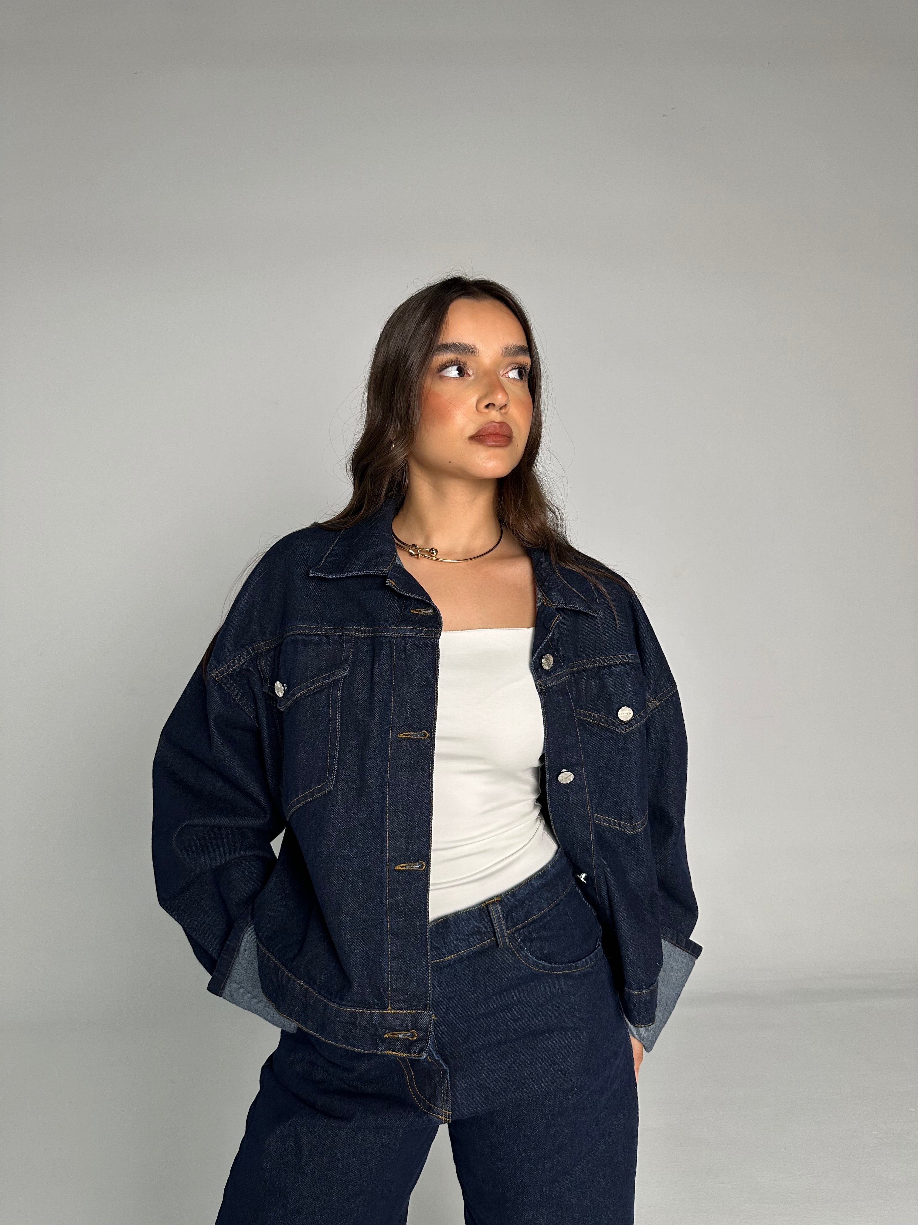 Dark washed Denim Set