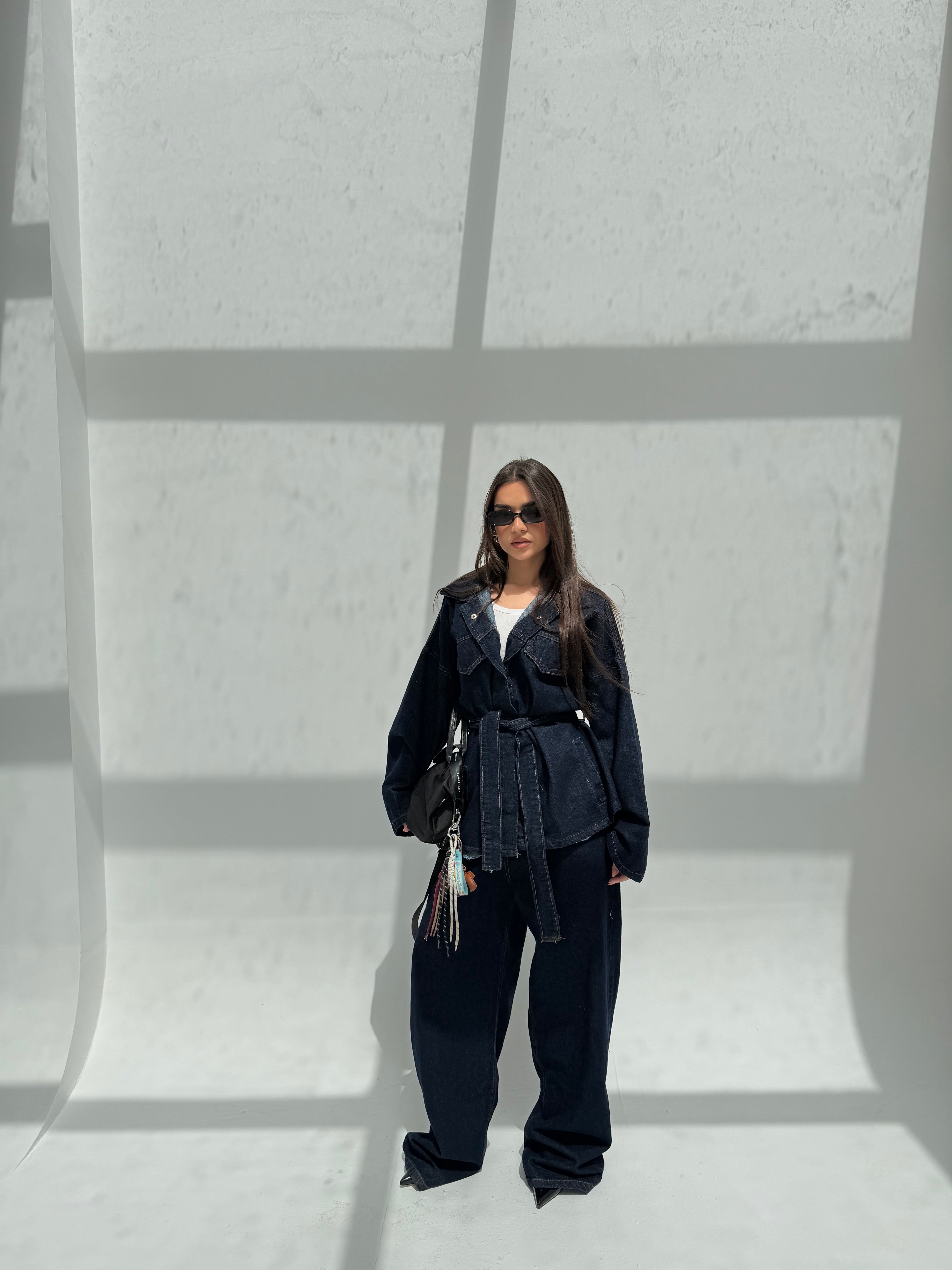 Denim Tie-Waist Set