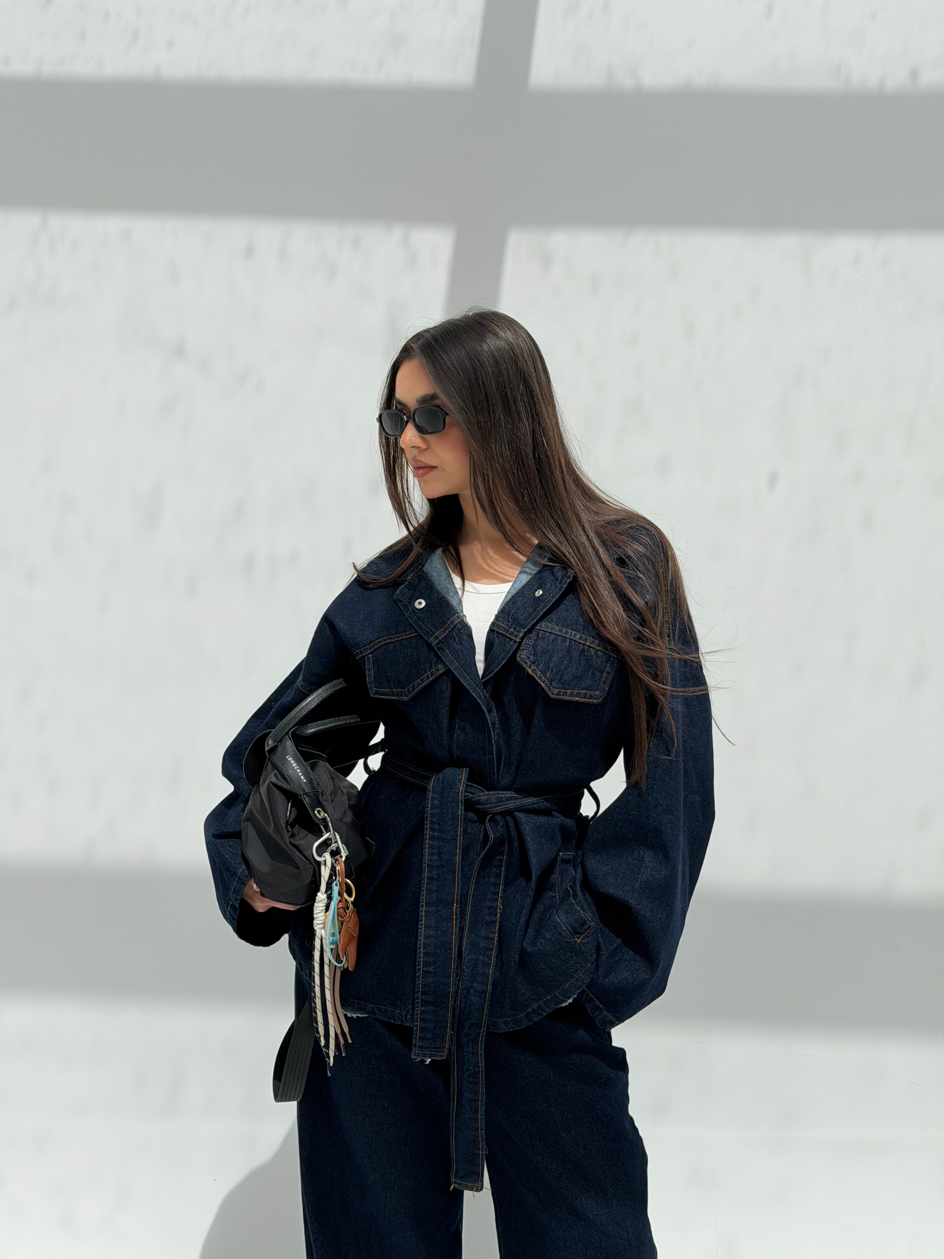 Denim Tie-Waist Set