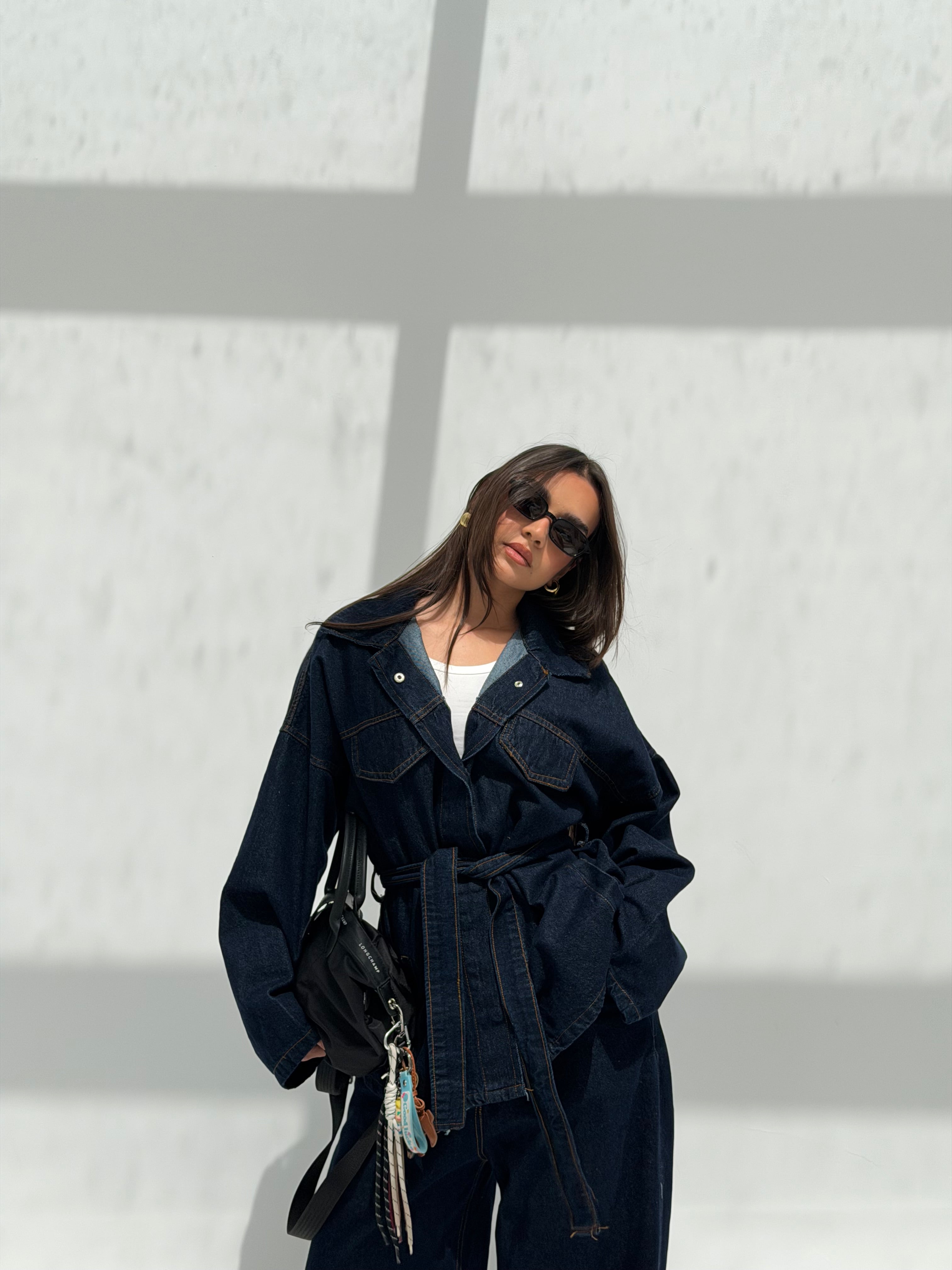 Denim Tie-Waist Set