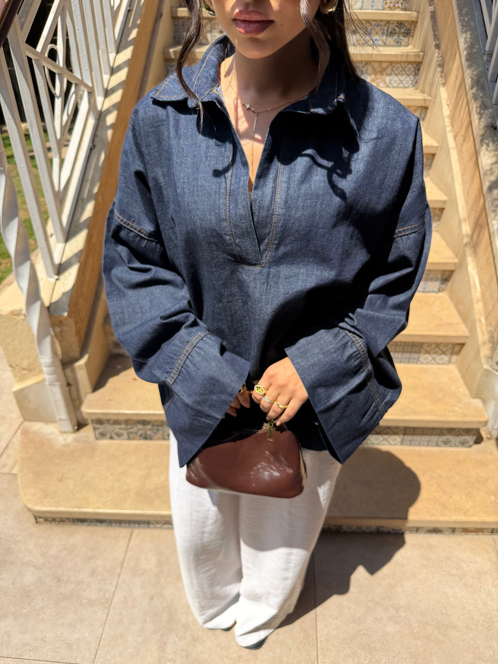 Denim Bell shirt