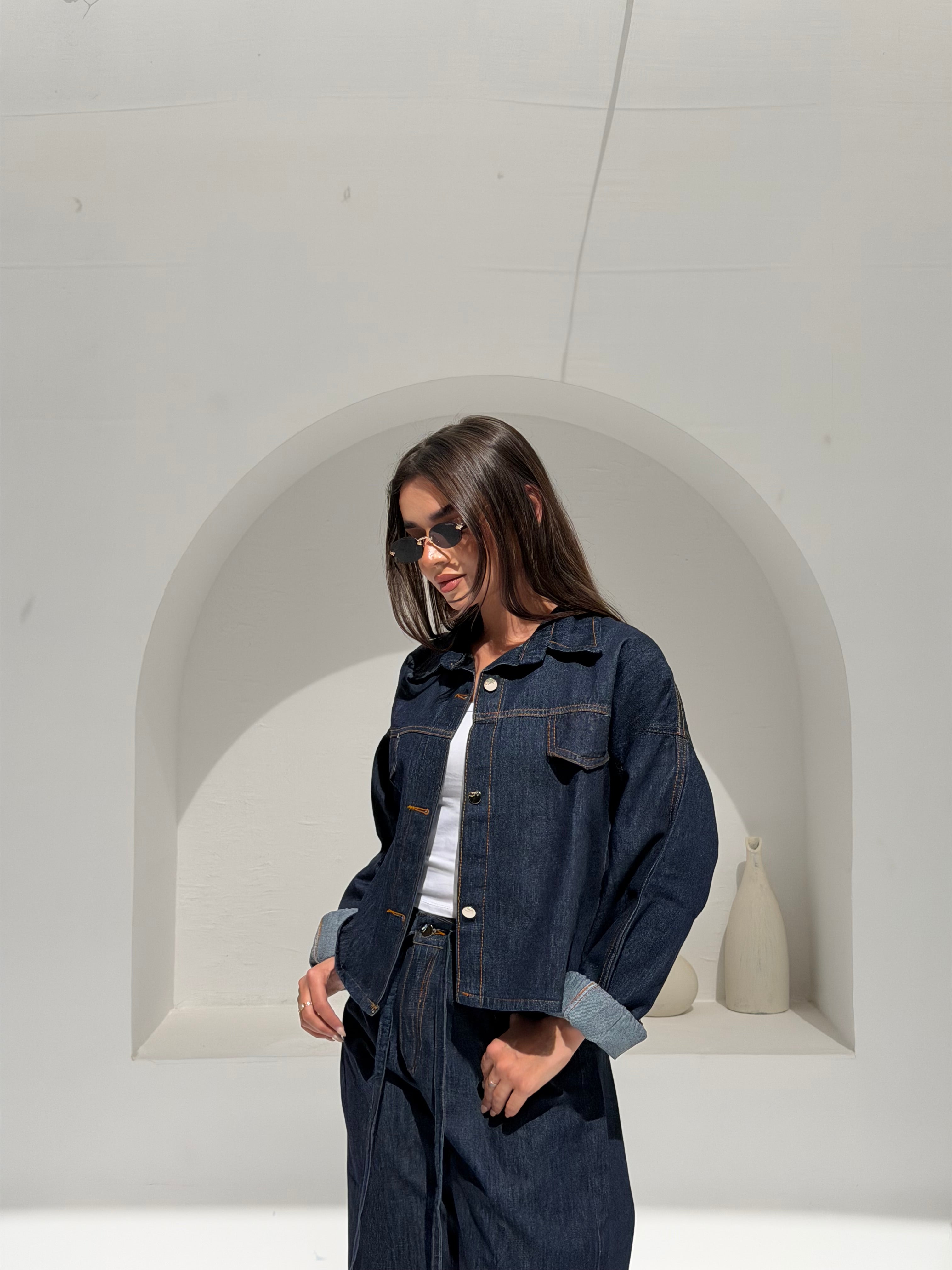 Dark Washed Denim Set Summer edition