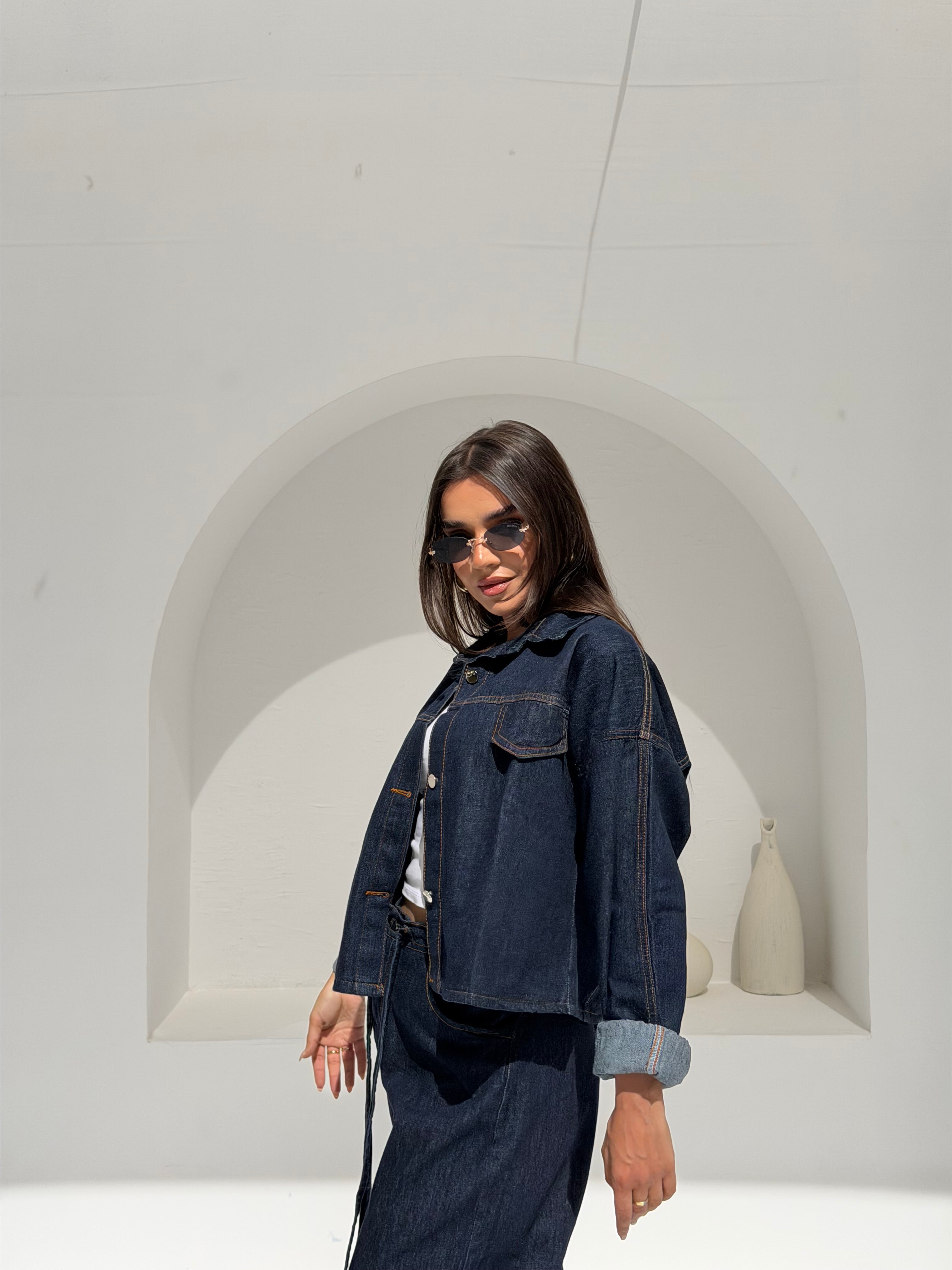 Dark Washed Denim Set Summer edition