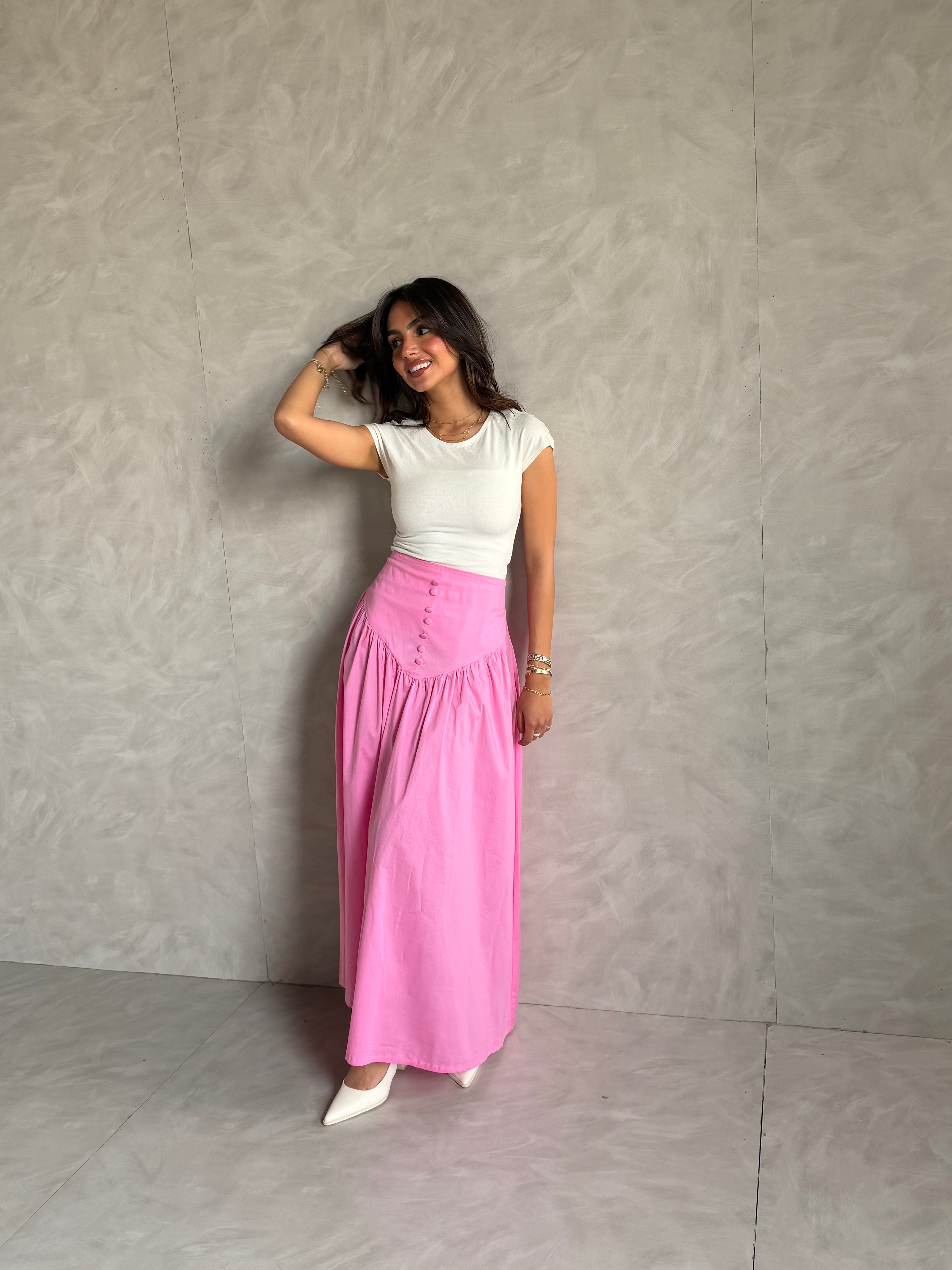 Corset Waist Maxi Skirt