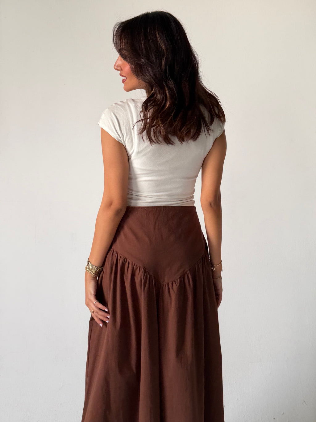 Corset Waist Maxi Skirt