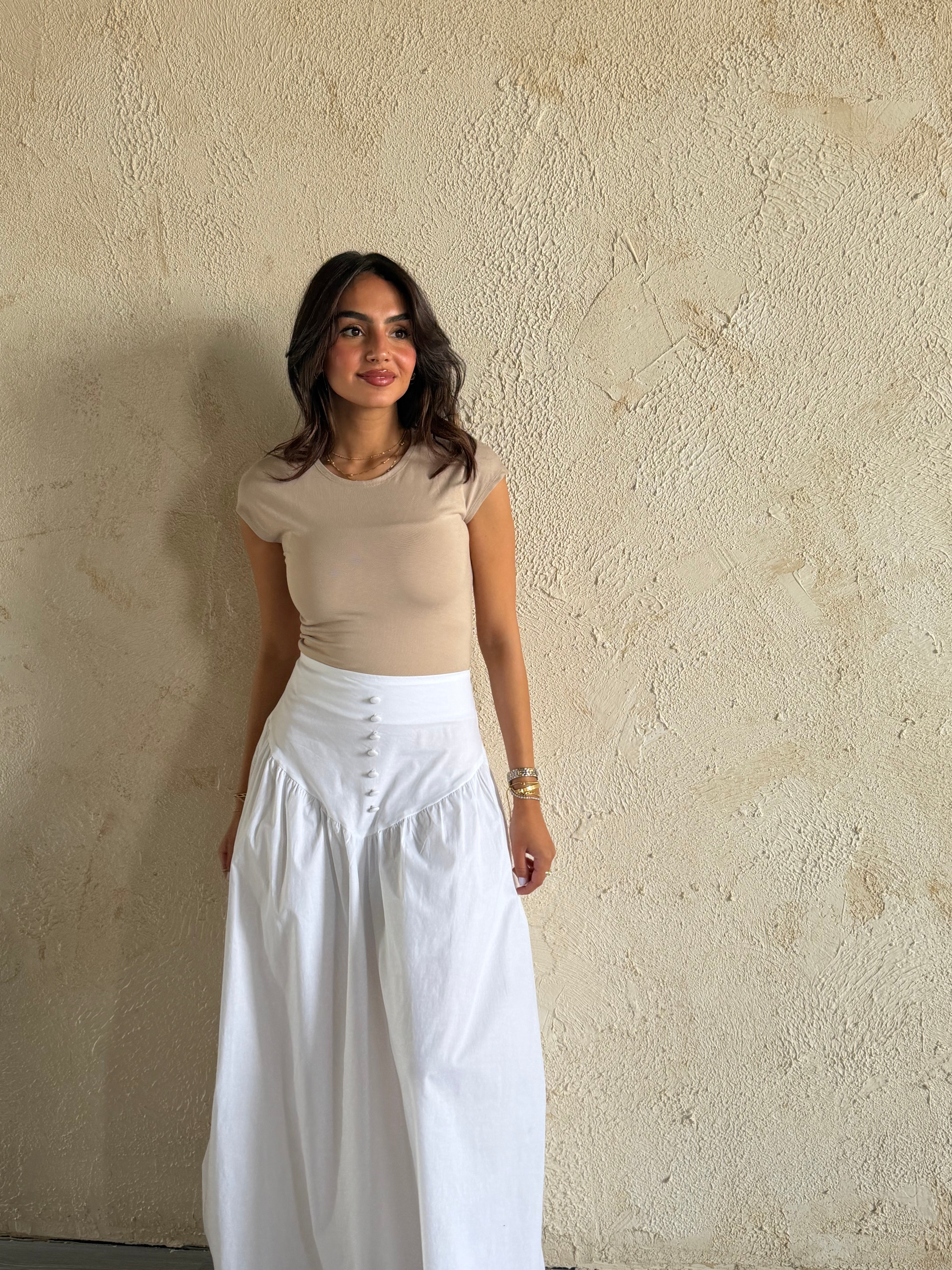 Corset Waist Maxi Skirt