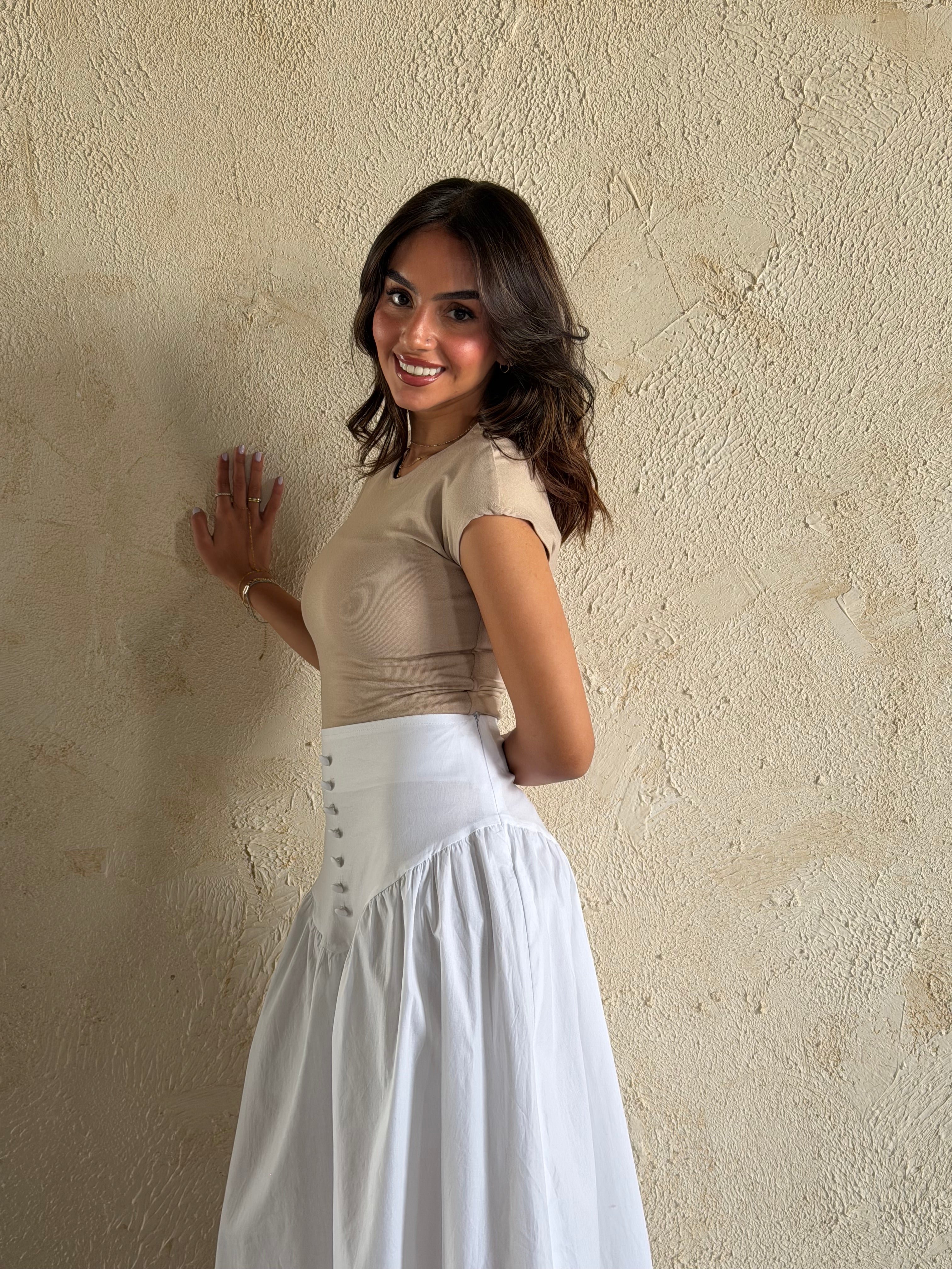Corset Waist Maxi Skirt