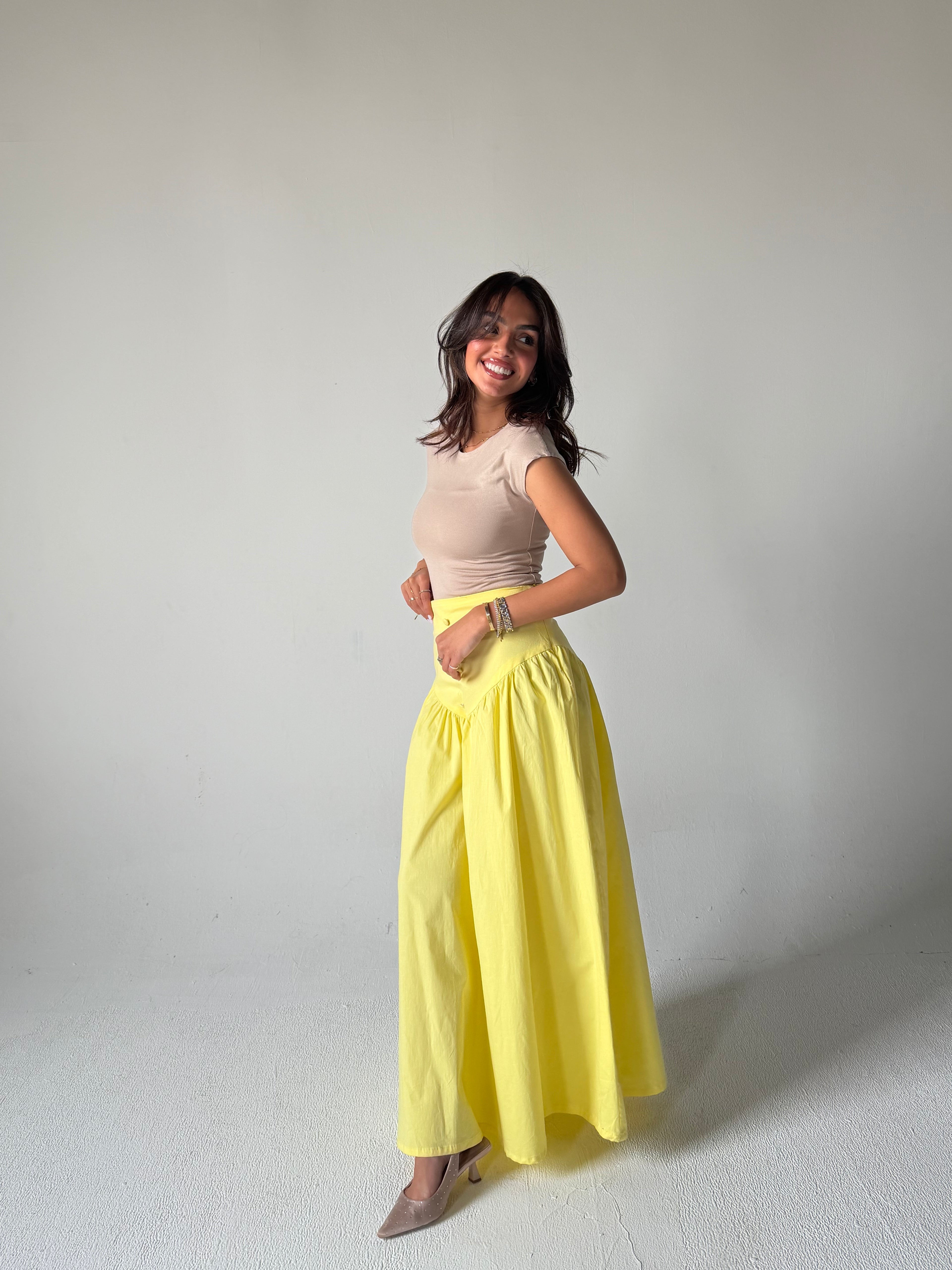 Corset Waist Maxi Skirt