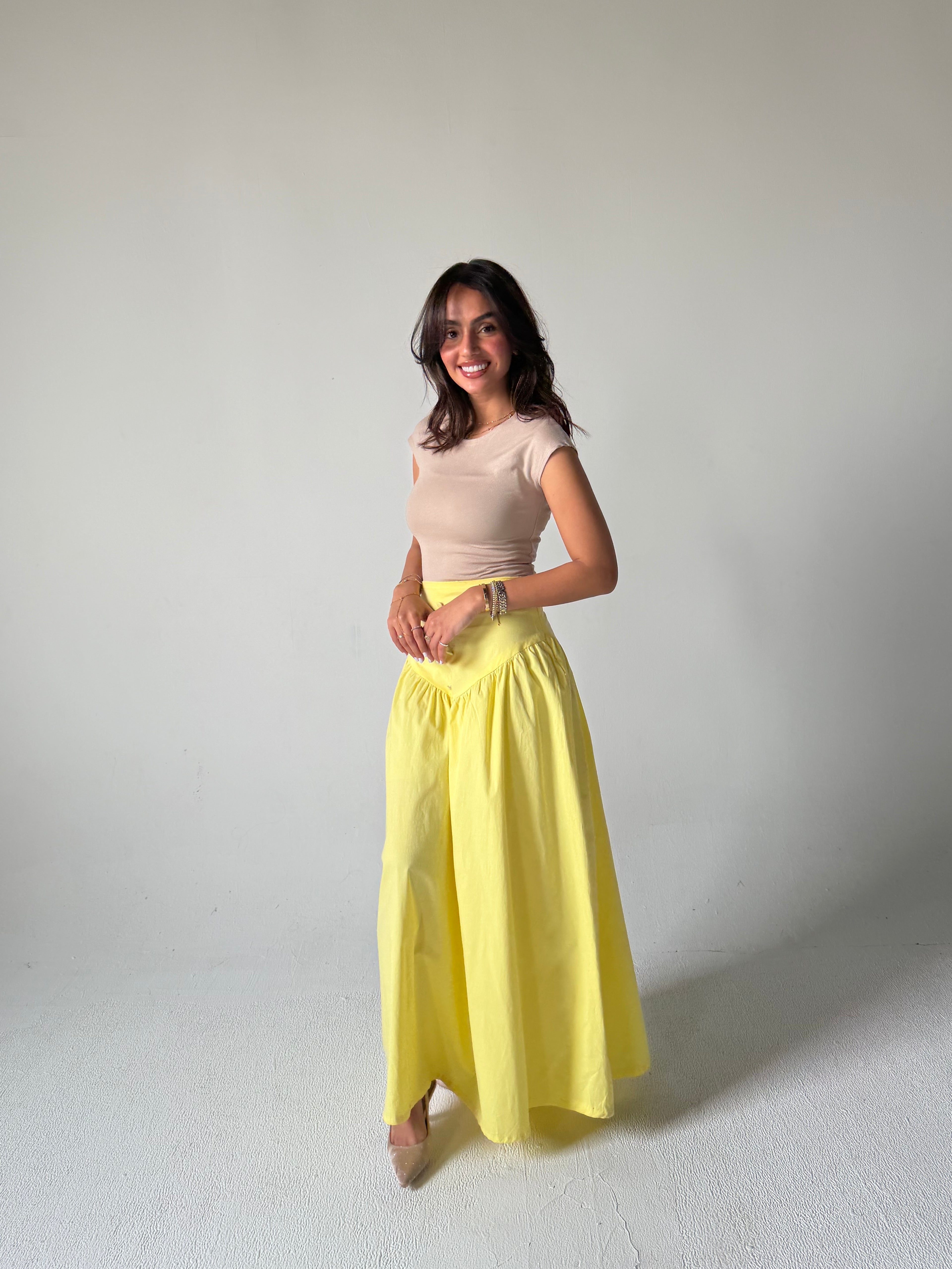 Corset Waist Maxi Skirt